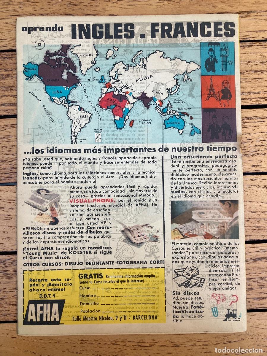 Tebeos: DDT - EXTRA DE VERANO 1961 - BRUGUERA - Foto 2