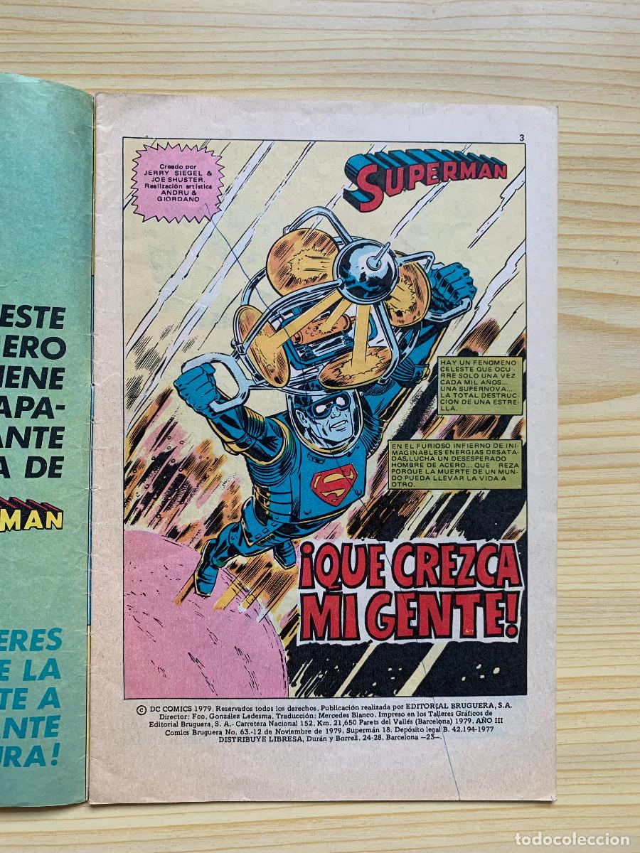 Tebeos: Superman n&ordm; 18 - Buen Estado - Foto 2