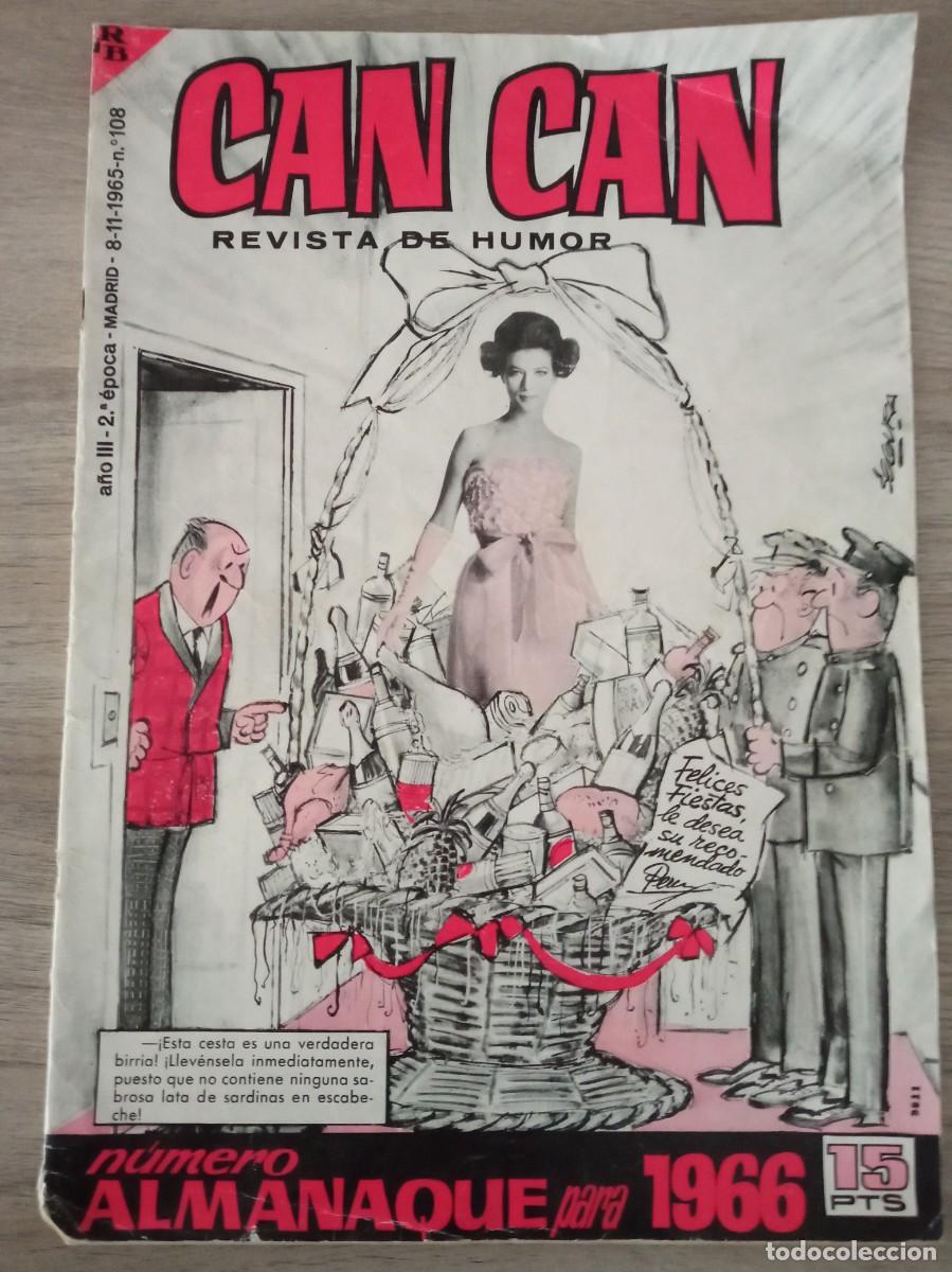Tebeos: CAN CAN N&ordm; 108, ALMANAQUE PARA 1966 - Foto 1