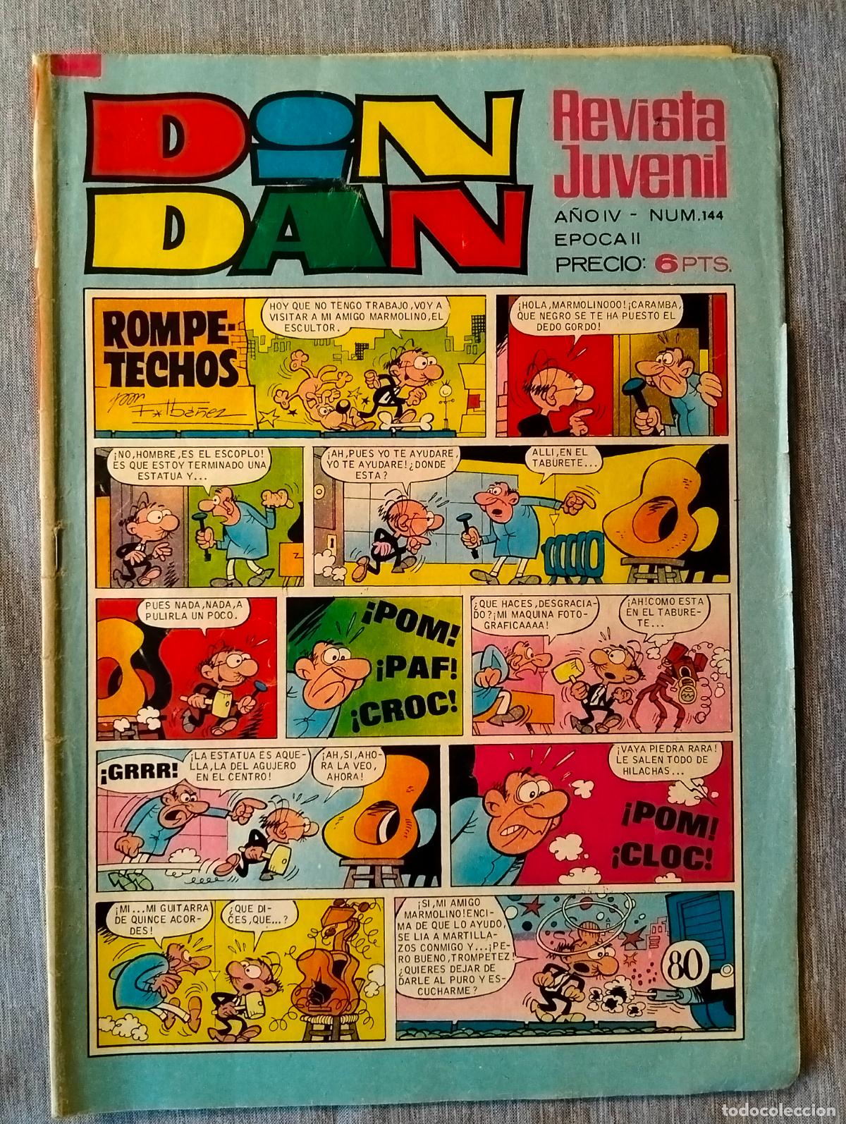Tebeos: DIN DAN COMIC BRUGUERA N&ordm; 144 - Foto 1