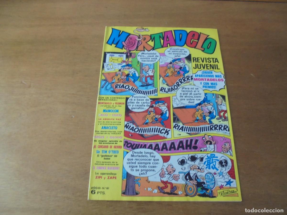 Tebeos: MORTADELO N&ordm; 61 CON MORTADELOS. - Foto 1