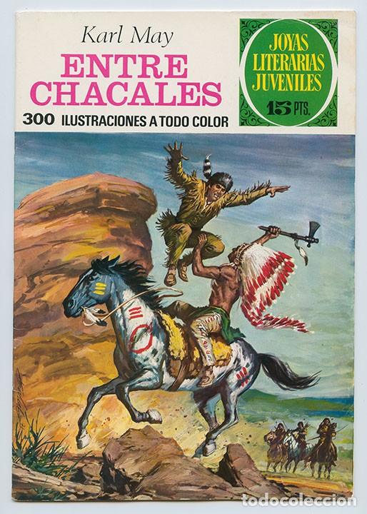Tebeos: JOYAS LITERARIAS JUVENILES - N&ordm; 45 - ENTRE CHACALES - ED. BRUGUERA - 1&ordf; EDICI&Oacute;N - 1972