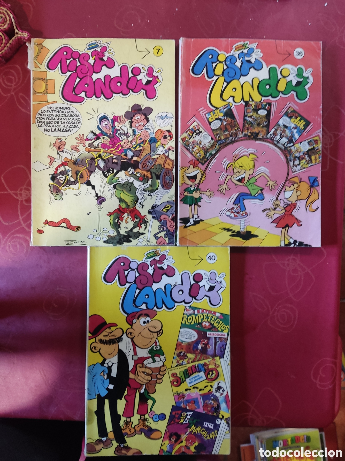 Tebeos: 3 c&oacute;mics Risa landia n&uacute;mero 7,36 y 40 - Foto 1