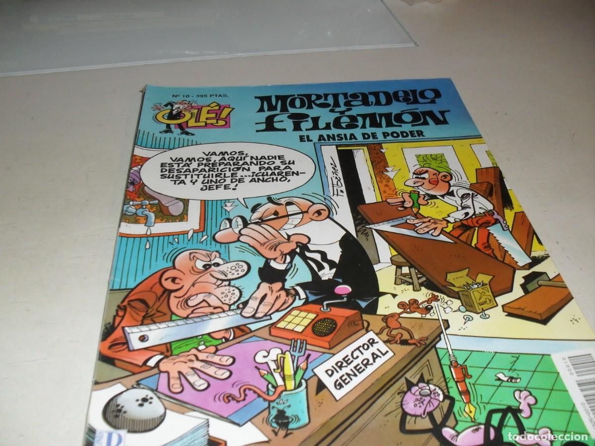 Tebeos: OLE N&ordm; 10 MORTADELO:EL ANSIA DE PODER,2&ordf; EDICION,(DE 219).EDICIONES B,1993 - Foto 1