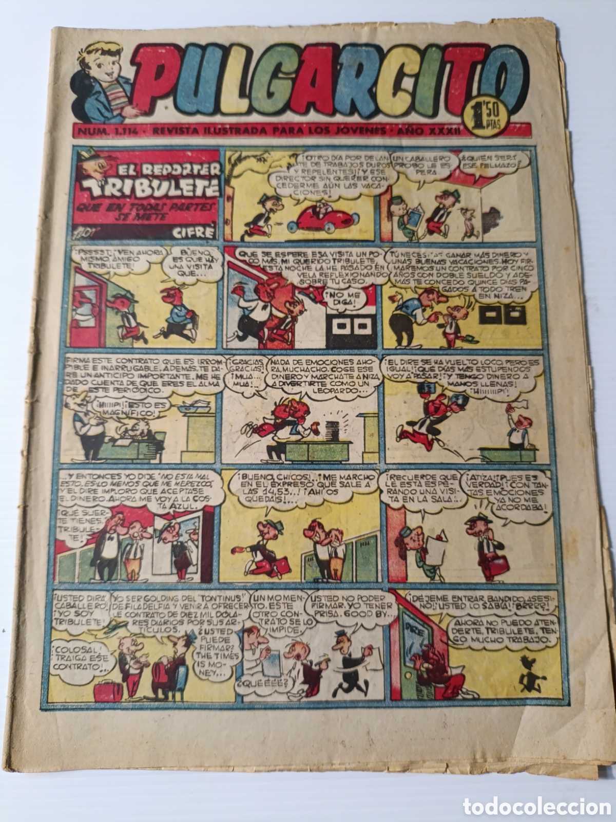 Tebeos: Pulgarcito N&uacute;m 1114 A&ntilde;o 1951 - Foto 1