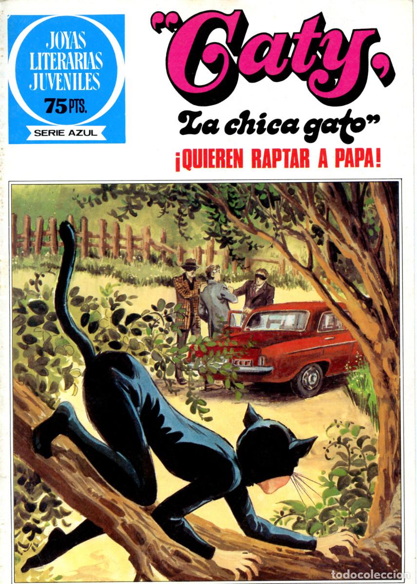 Tebeos: JOYAS LITERARIAS JUVENILES SERIE AZUL 89 - CATY - LA CHICA GATO - QUIEREN RAPTAR A PAPA - 1983