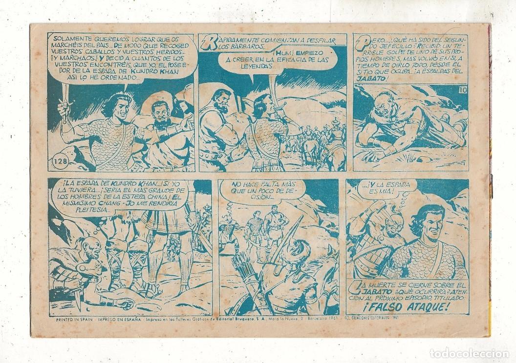 Tebeos: EL JABATO N&ordm; 128 - &iexcl;EL PODER DE LA ESPADA! - BRUGUERA 1961 (ORIGINAL) - Foto 2