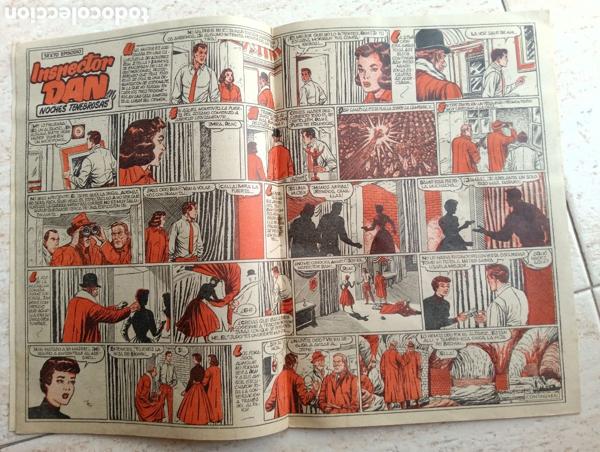 Tebeos: Pulgarcito , 1384, con el inspector dan, - Foto 3