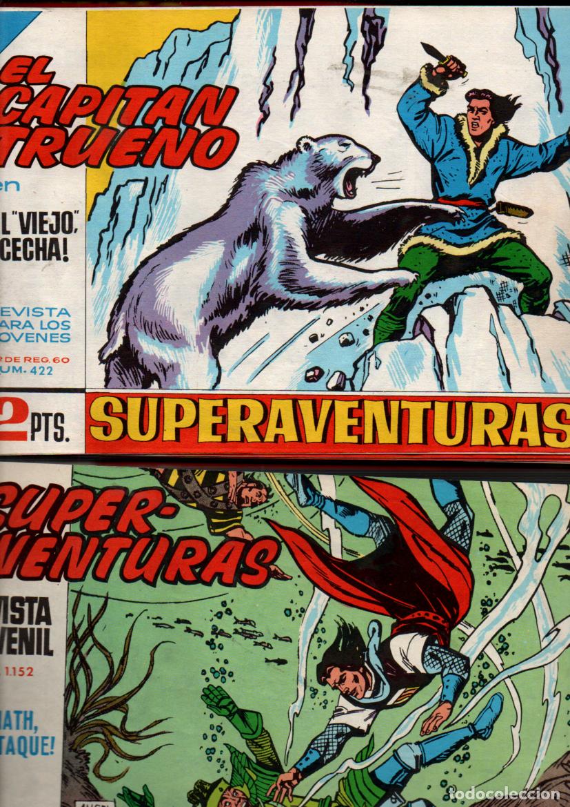 Tebeos: EL CAPITAN TRUENO. SUPERAVENTURAS. REEDICION. LOTE DE 32 EJEMPLARES. VER DESCRIPCION