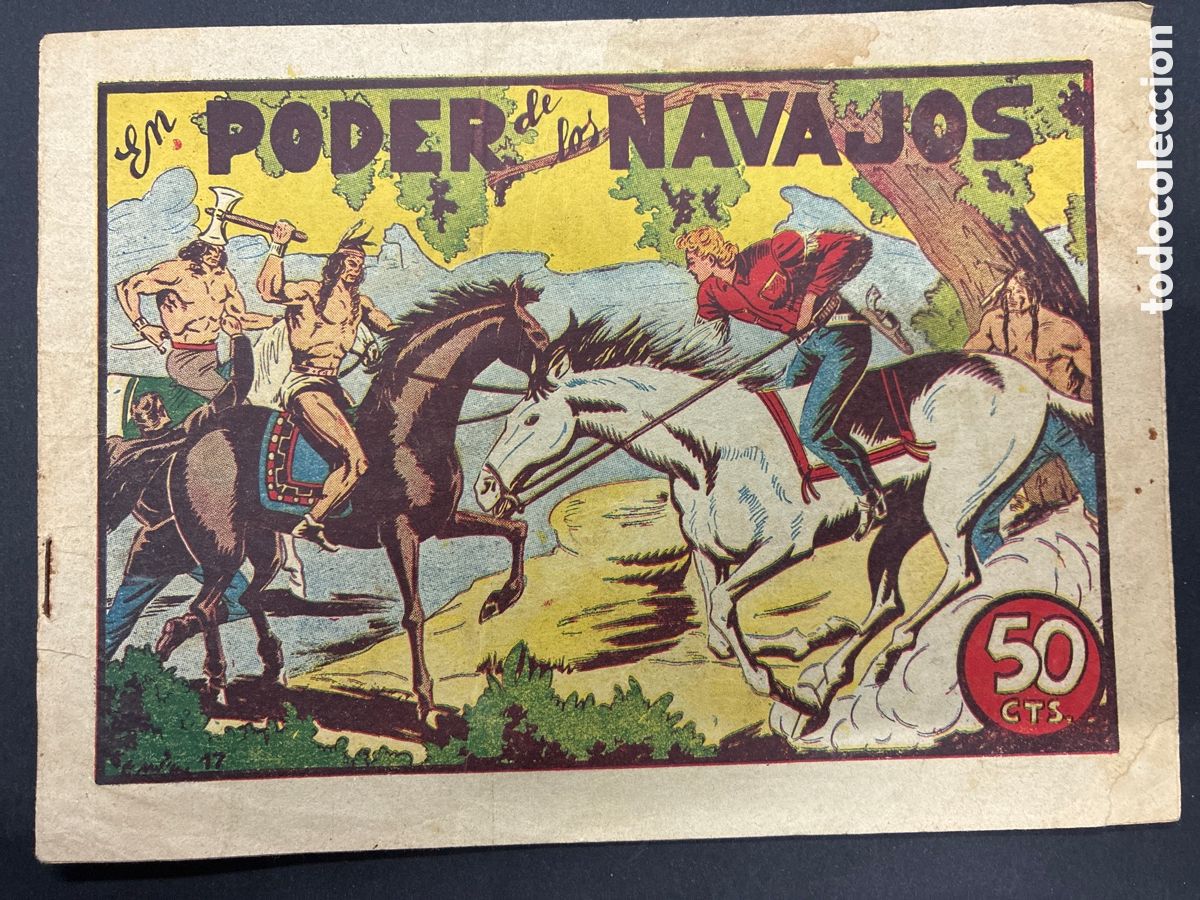 Tebeos: COMIC ORIGINAL TED EL PELIRROJO N&ordm; 17 EN PODER DE LOS NAVAJOS EDITORIAL BRUGUERA - Foto 1