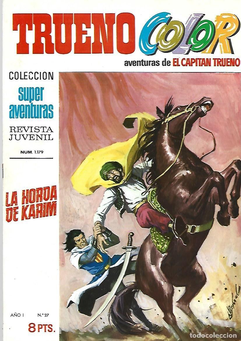 Tebeos: Trueno color 27: la horda de Karim, 1969, Bruguera, muy buen estado