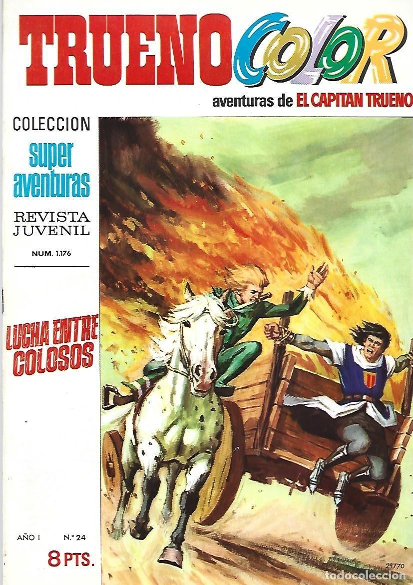 Tebeos: Trueno color 24: lucha entre colosos, 1969, Bruguera, muy buen estado