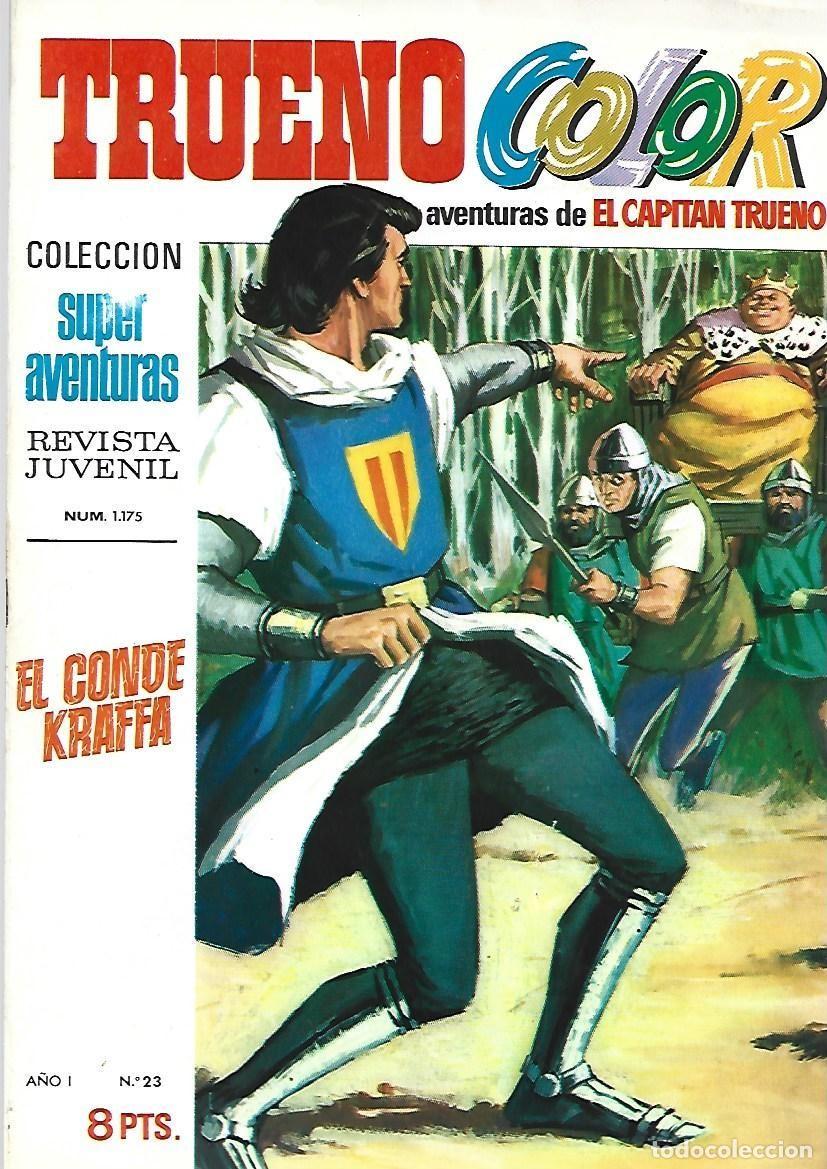Tebeos: Trueno color 23: el conde Kraffa, 1969, Bruguera, muy buen estado