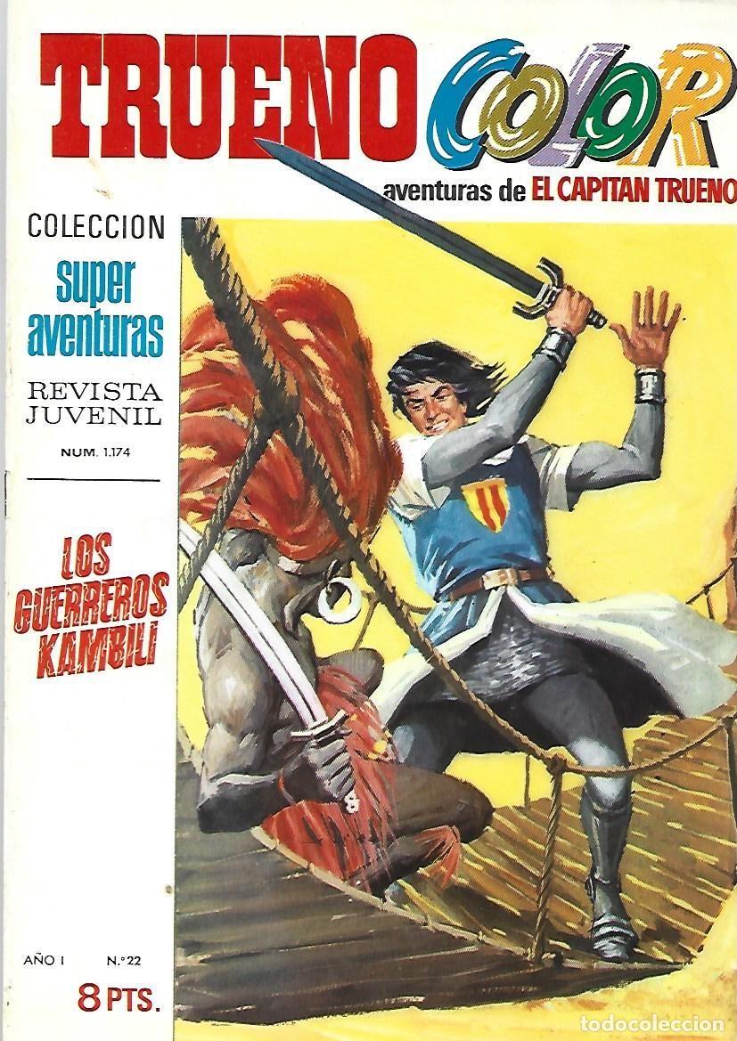 Tebeos: Trueno color 22: los guerreros Kambili, 1969, Bruguera, muy buen estado