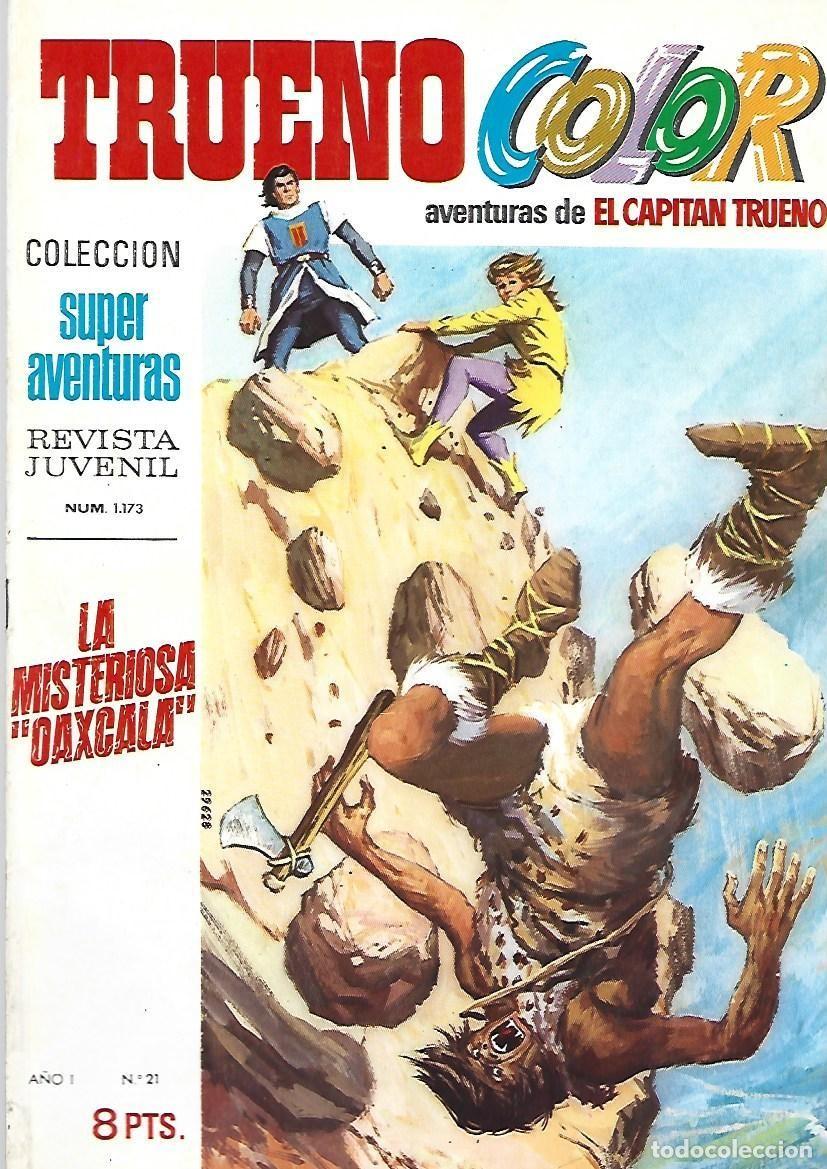 Tebeos: Trueno color 21: la misteriosa Oaxcala, 1969, Bruguera, muy buen estado