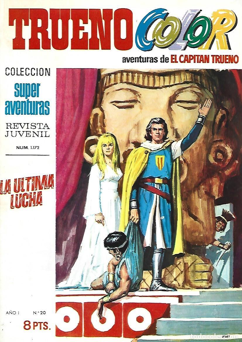 Tebeos: Trueno color 20: la &uacute;ltima lucha, 1969, Bruguera, muy buen estado