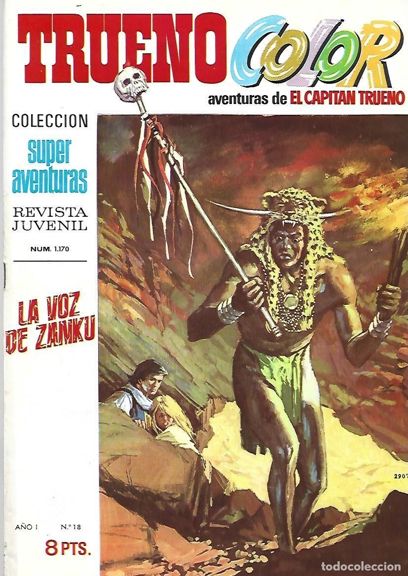 Tebeos: Trueno color 18: la voz de Zanku, 1969, Bruguera, muy buen estado
