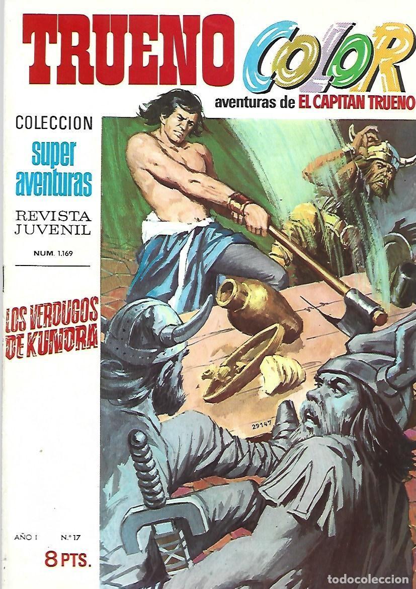 Tebeos: Trueno color 17: los verdugos de Kundra, 1969, Bruguera, muy buen estado