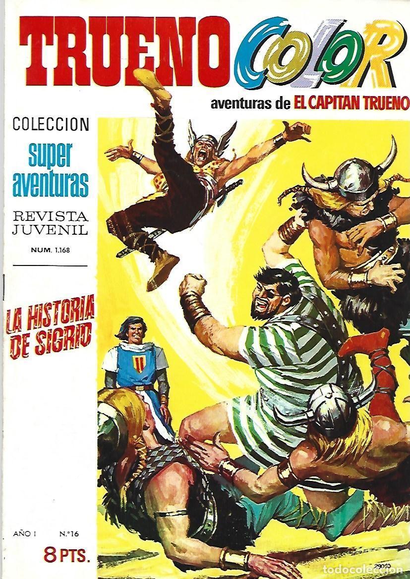 Tebeos: Trueno color 16: la historia de Sigrid, 1969, Bruguera, muy buen estado