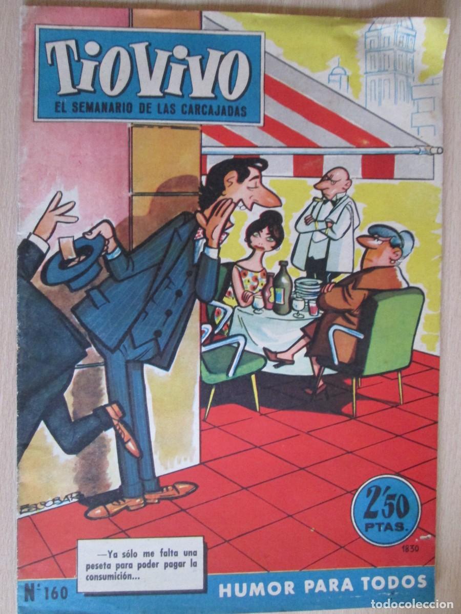 Tebeos: TÍO VIVO nº 160 - EL SEMANARIO DE LAS CARCAJADAS - BRUGUERA 1960 - 2,50 PESETAS - HUMOR PARA TODOS