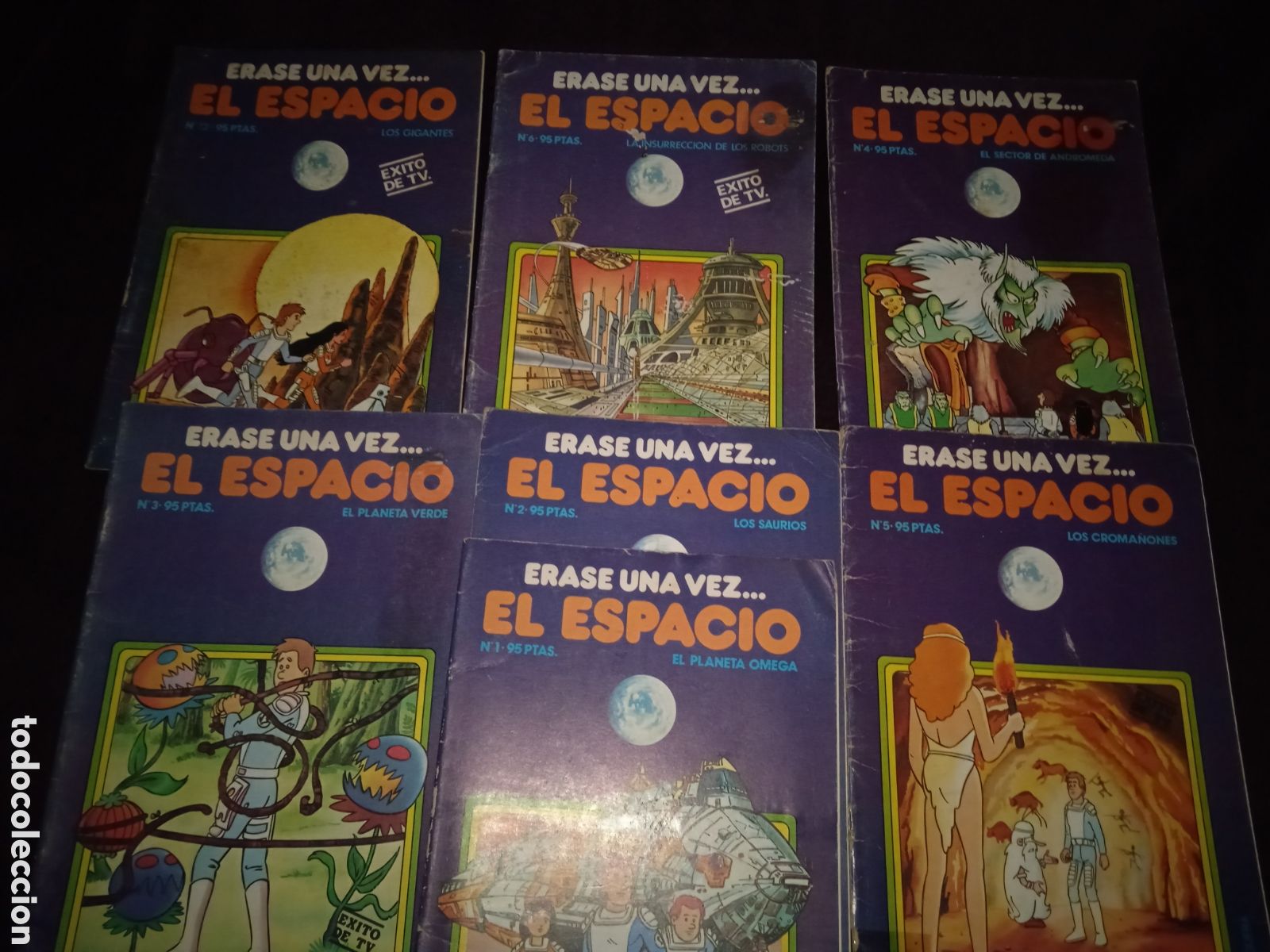 Giornalini: &Eacute;RASE UNA VEZ... EL ESPACIO -LOTE DE 7 EJEMPLARES -ed. BRUGUERA A&Ntilde;OS 80