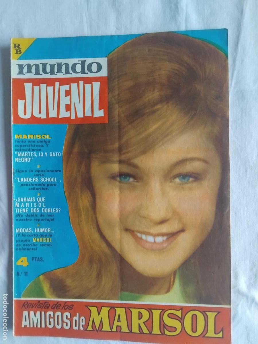 Livros de Banda Desenhada: REVISTA DE LOS AMIGOS DE MARISOL. MUNDO JUVENIL N&ordm; 11. EDITORIAL BRUGUERA.