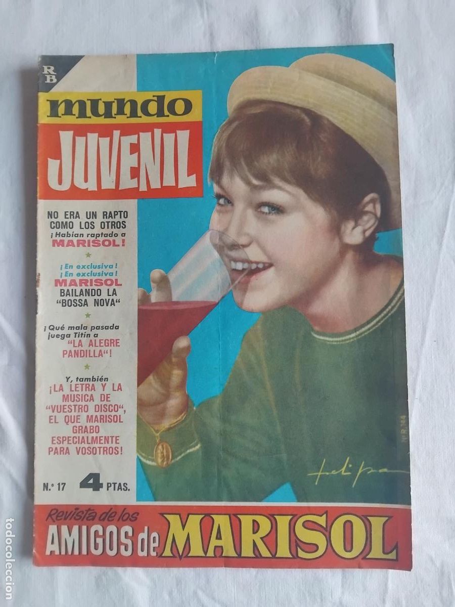 Livros de Banda Desenhada: REVISTA DE LOS AMIGOS DE MARISOL. MUNDO JUVENIL N&ordm; 17. EDITORIAL BRUGUERA.