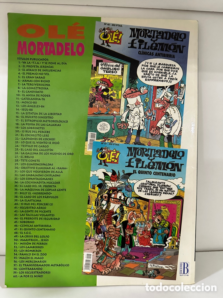 Tebeos: Mortadelo y Filem&oacute;n - Misi&oacute;n De Perros (No. 51) Ol&eacute;! - Foto 2