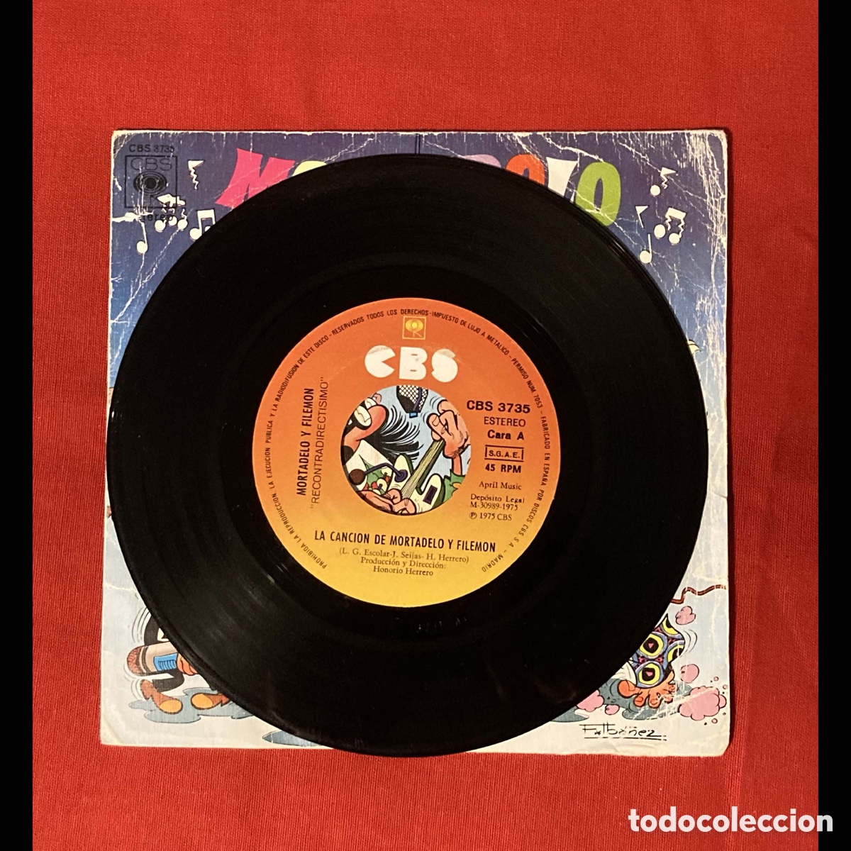 Tebeos: Mortadelo y Filem&oacute;n, Single 7&rdquo;, 1975. CBS - Foto 3