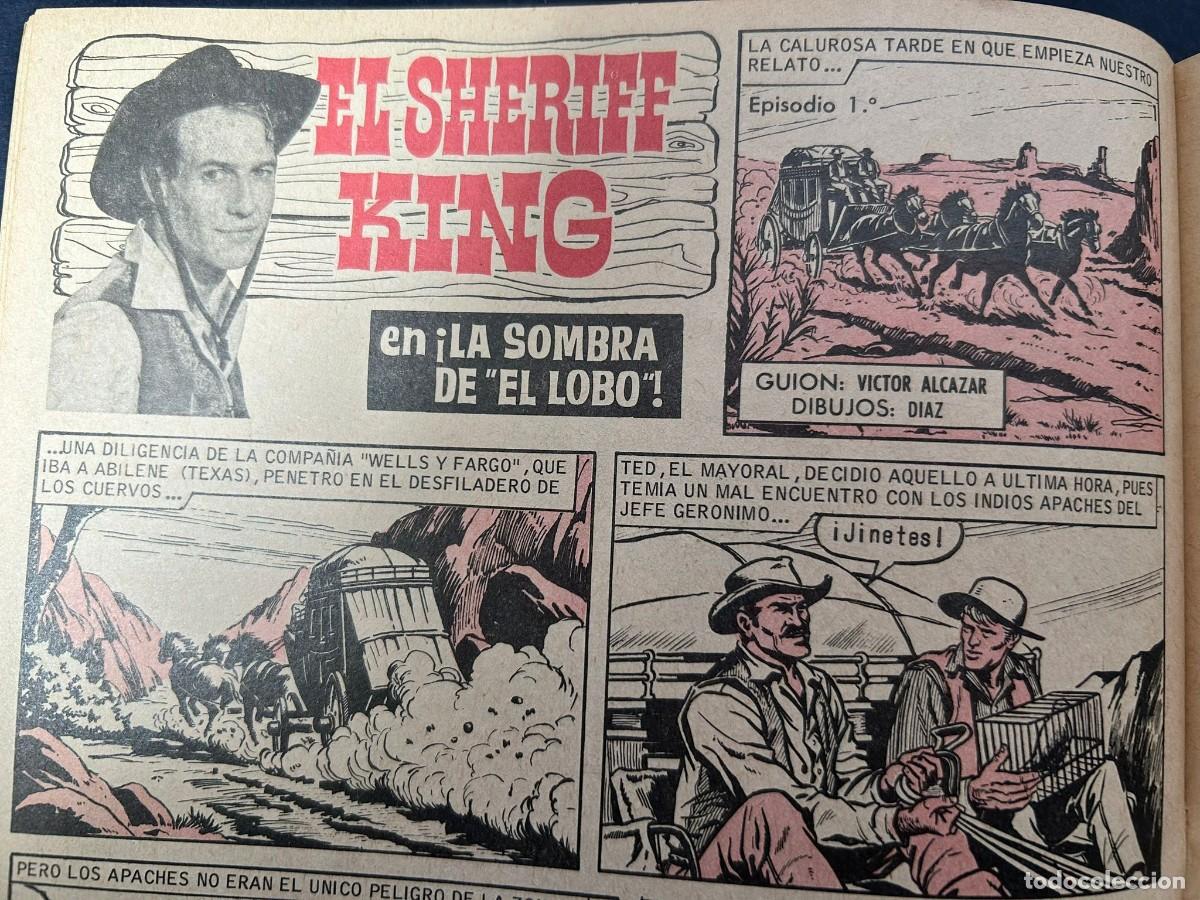 Tebeos: EL SHERIFF KING PRIMER EPISODIO LA SOMBRA DEL LOBO PULGARCITO 1751 BRUGUERA