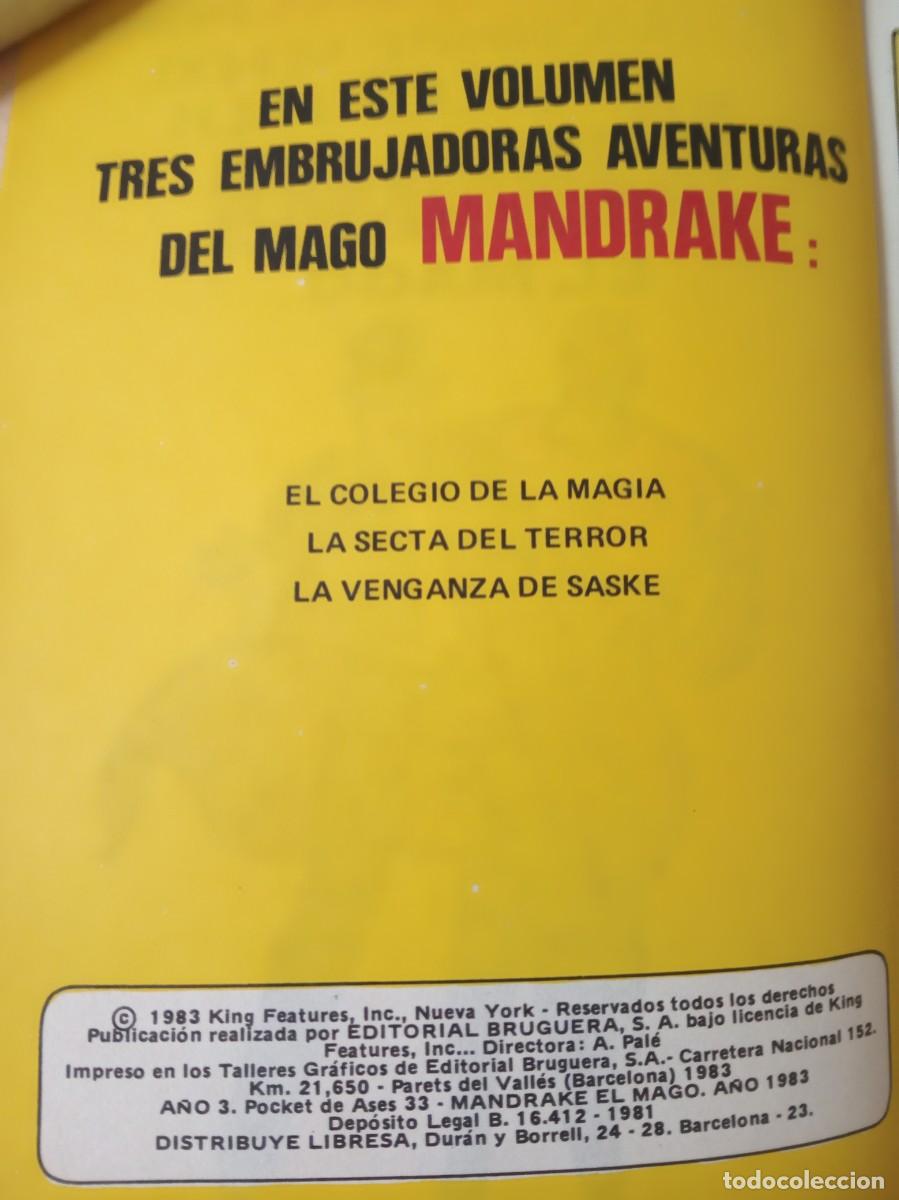 Tebeos: LIBRO-COMIC MANDRAKE &rdquo;EL MAGO&rdquo;- EDITORIAL BRUGUERA 1983 - Foto 3