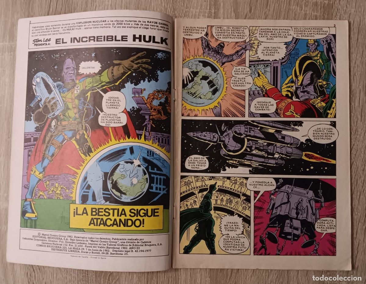 Tebeos: COMIC LA MASA HULK NUMERO 29 BRUGUERA - Foto 2