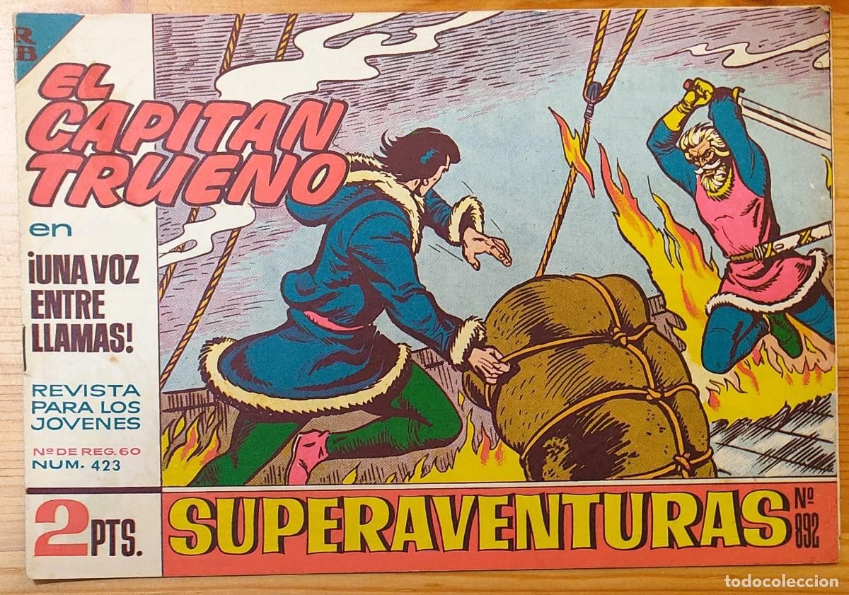 Tebeos: EL CAPITÁN TRUENO Nº423 - SUPERAVENTURAS Nº 892 - EDITORIAL BRUGUERA - ORIGINAL DE ÉPOCA