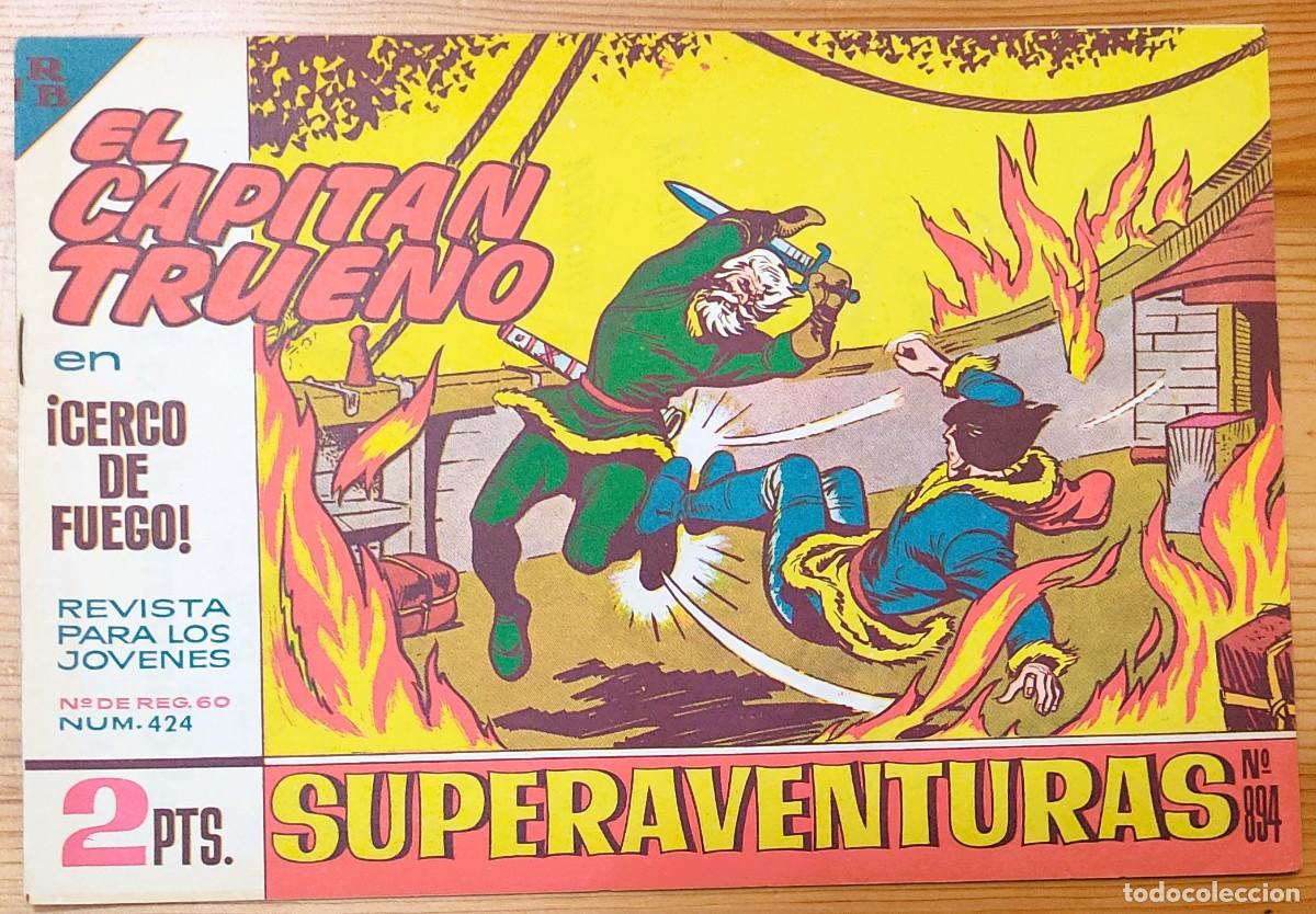 Tebeos: EL CAPITÁN TRUENO Nº424 - SUPERAVENTURAS Nº 894 - EDITORIAL BRUGUERA - ORIGINAL DE ÉPOCA