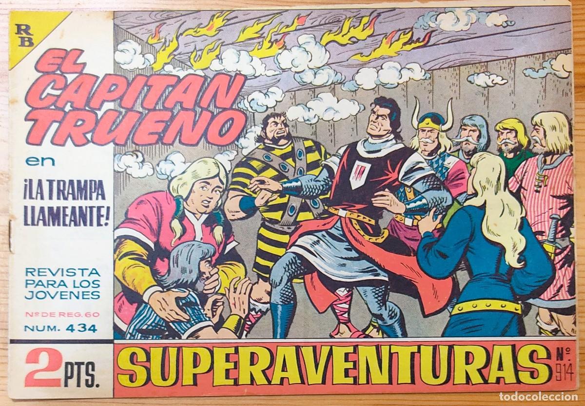 Tebeos: EL CAPITÁN TRUENO Nº434 - SUPERAVENTURAS Nº 914 - EDITORIAL BRUGUERA - ORIGINAL DE ÉPOCA