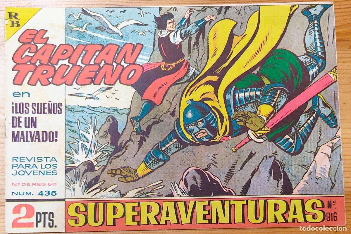 Tebeos: EL CAPITÁN TRUENO Nº435 - SUPERAVENTURAS Nº 916 - EDITORIAL BRUGUERA - ORIGINAL DE ÉPOCA