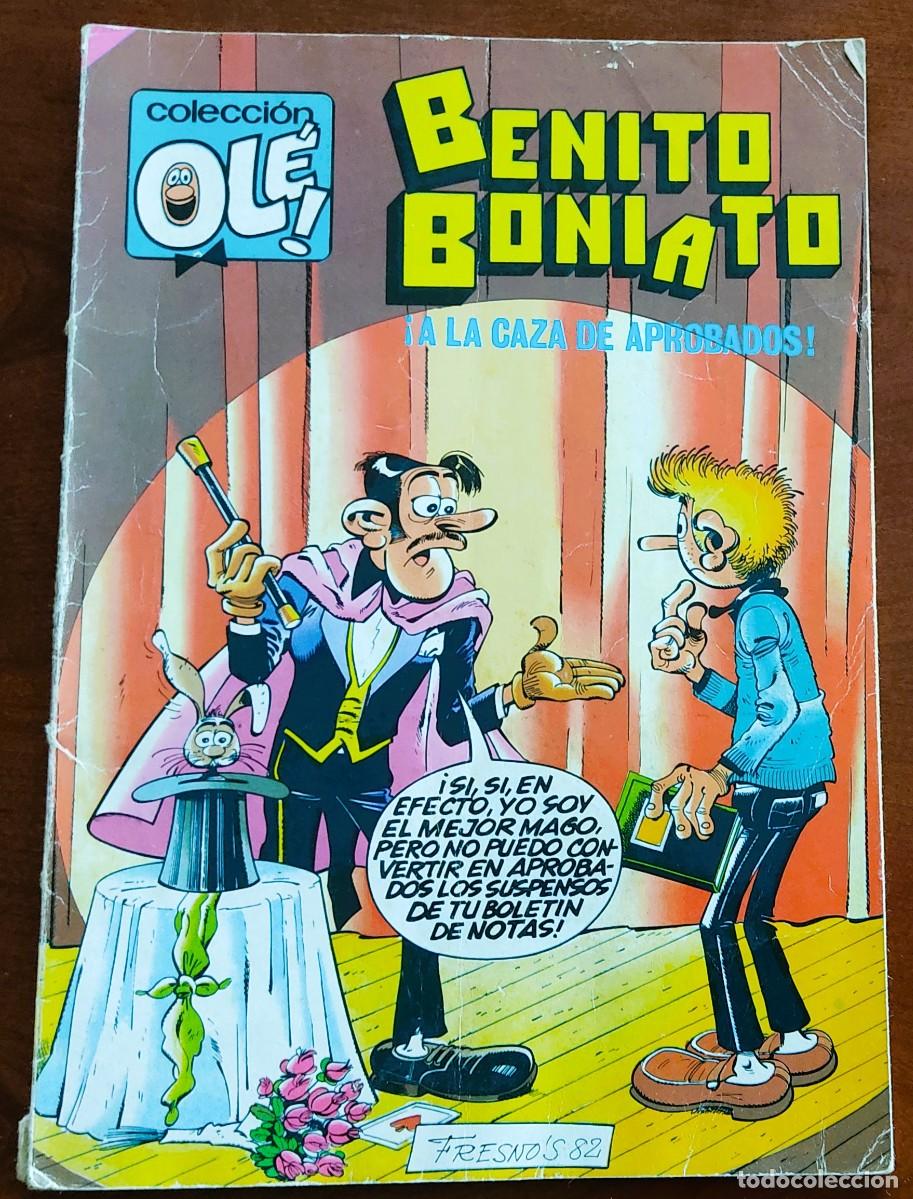 Tebeos: COLECCIÓN OLÉ Nº 10 - BENITO BONIATO - ¡A LA CAZA DE APROBADOS! - ED. BRUGUERA 1985 1ª EDICIÓN