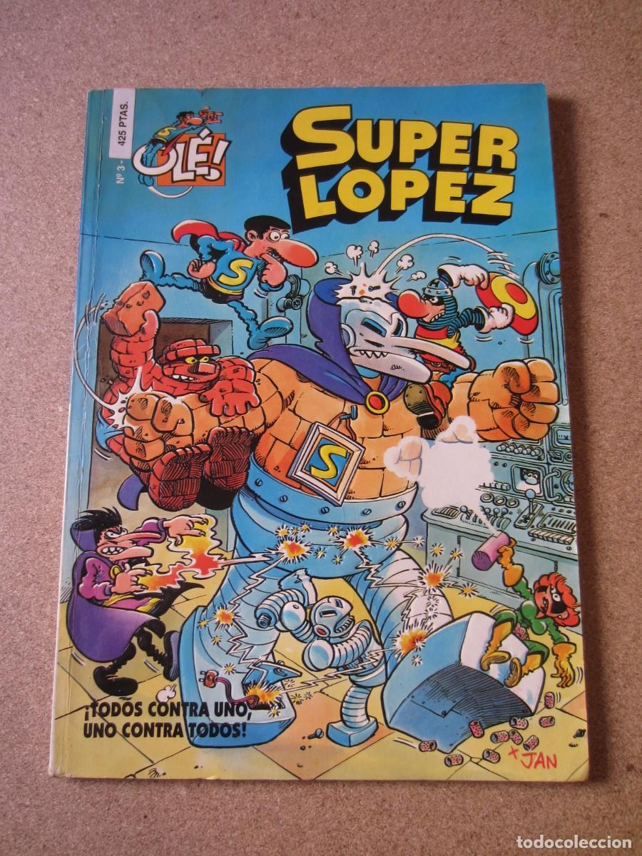 Superlopez Super Lopez Ole numero 3 Todos contra uno 1997 (Portada en relieve)