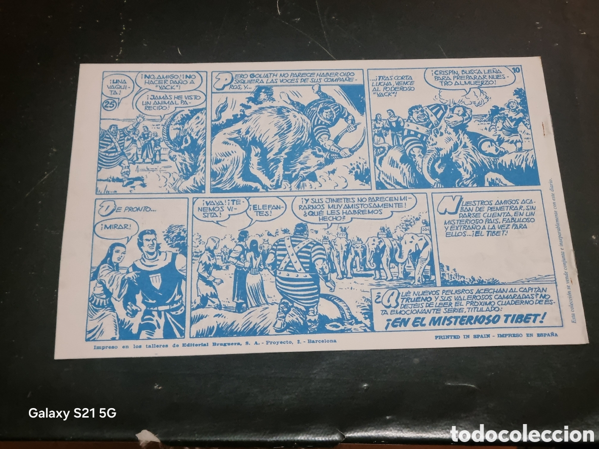 Tebeos: CAPITAN TRUENO N&deg;25 LUCHA IMPLACABLE , COLECCI&Oacute;N DAN - Foto 2