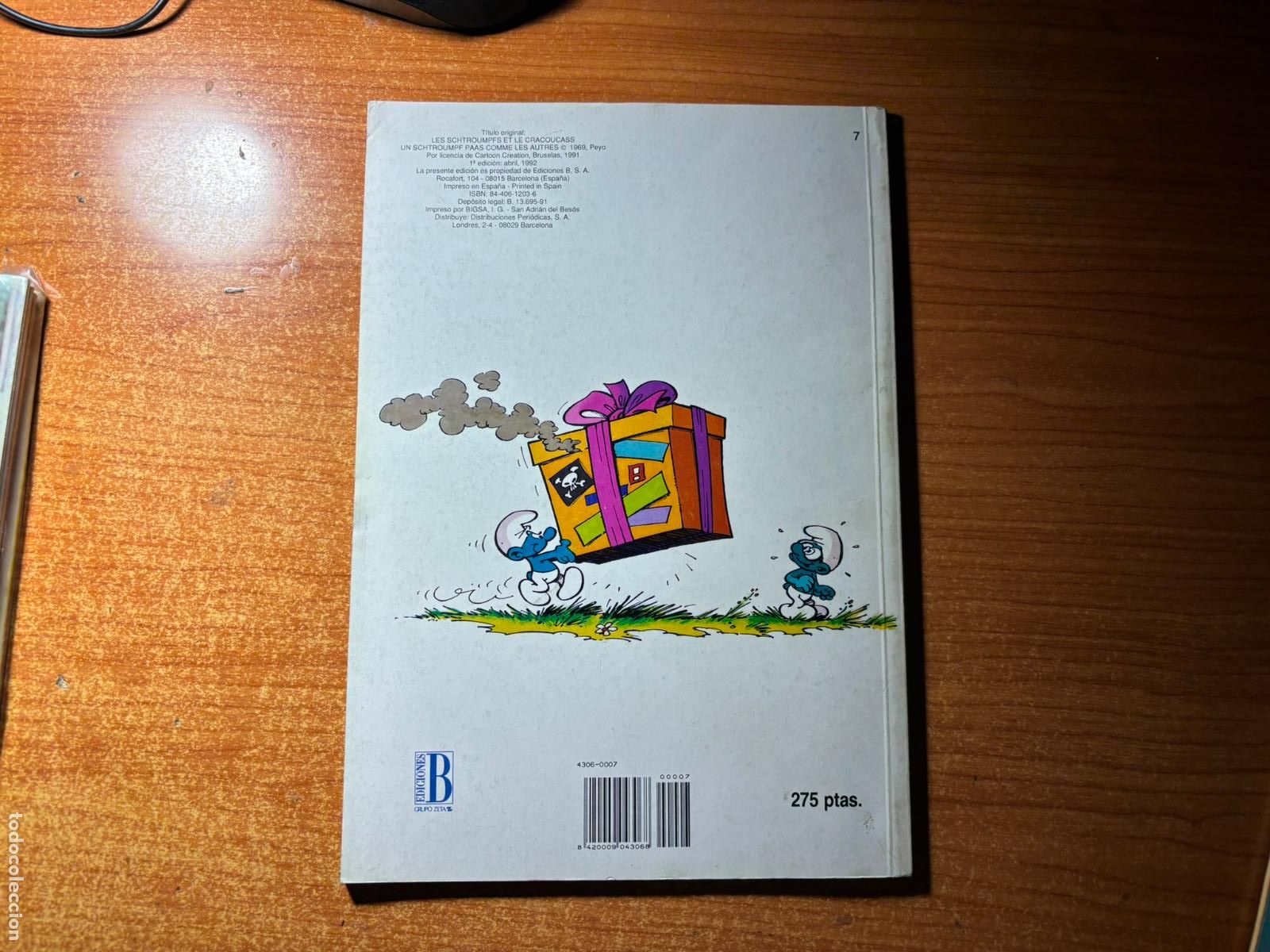 Tebeos: COLECCI&Oacute;N OL&Eacute; N&ordm; 7 LOS PITUFOS EDICIONES B - Foto 2