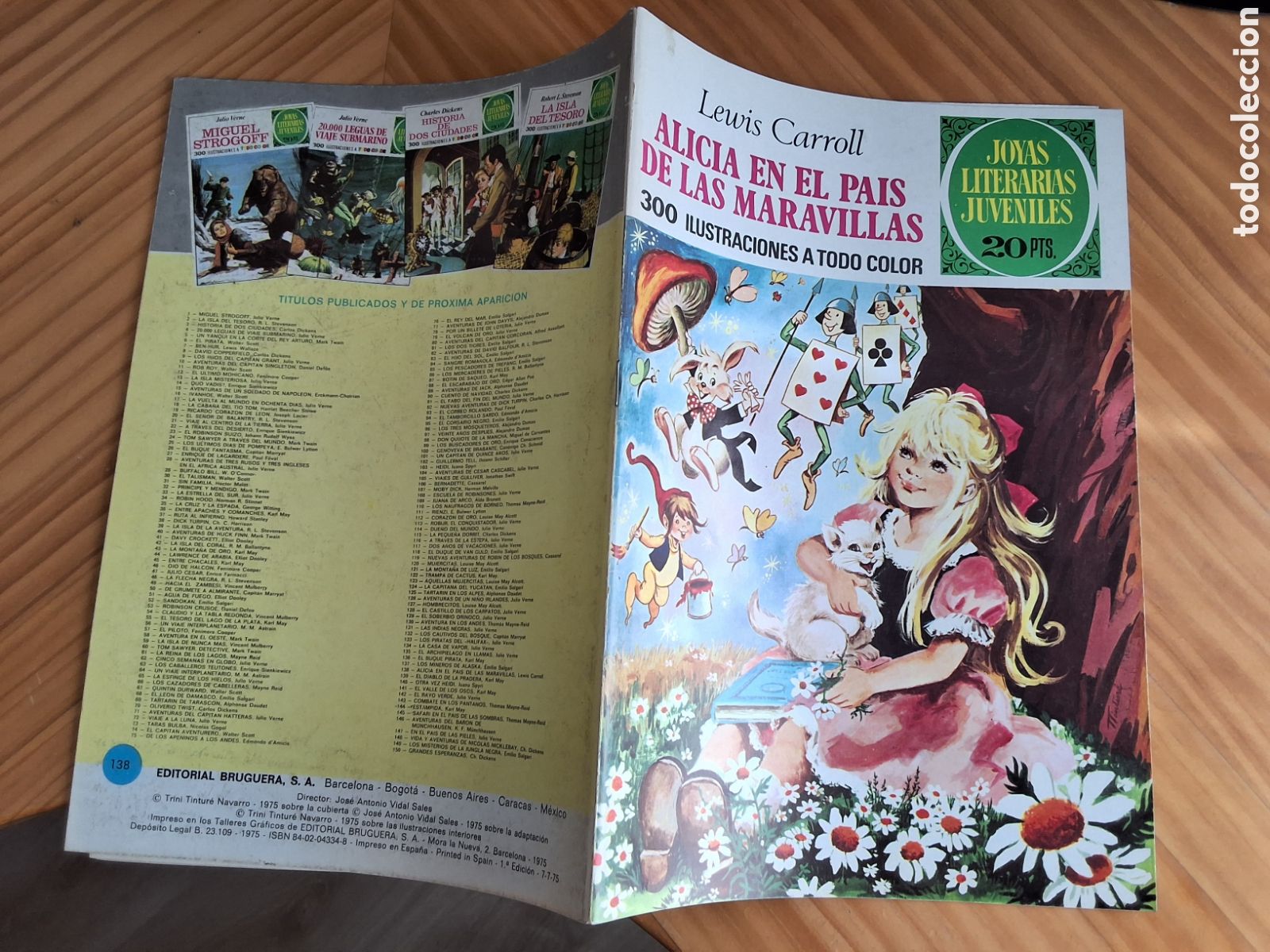 Tebeos: Joyas literarias juveniles comic 138 Alicia en el pa&iacute;s de las maravillas 1975/7 edici&oacute;n 1&deg;