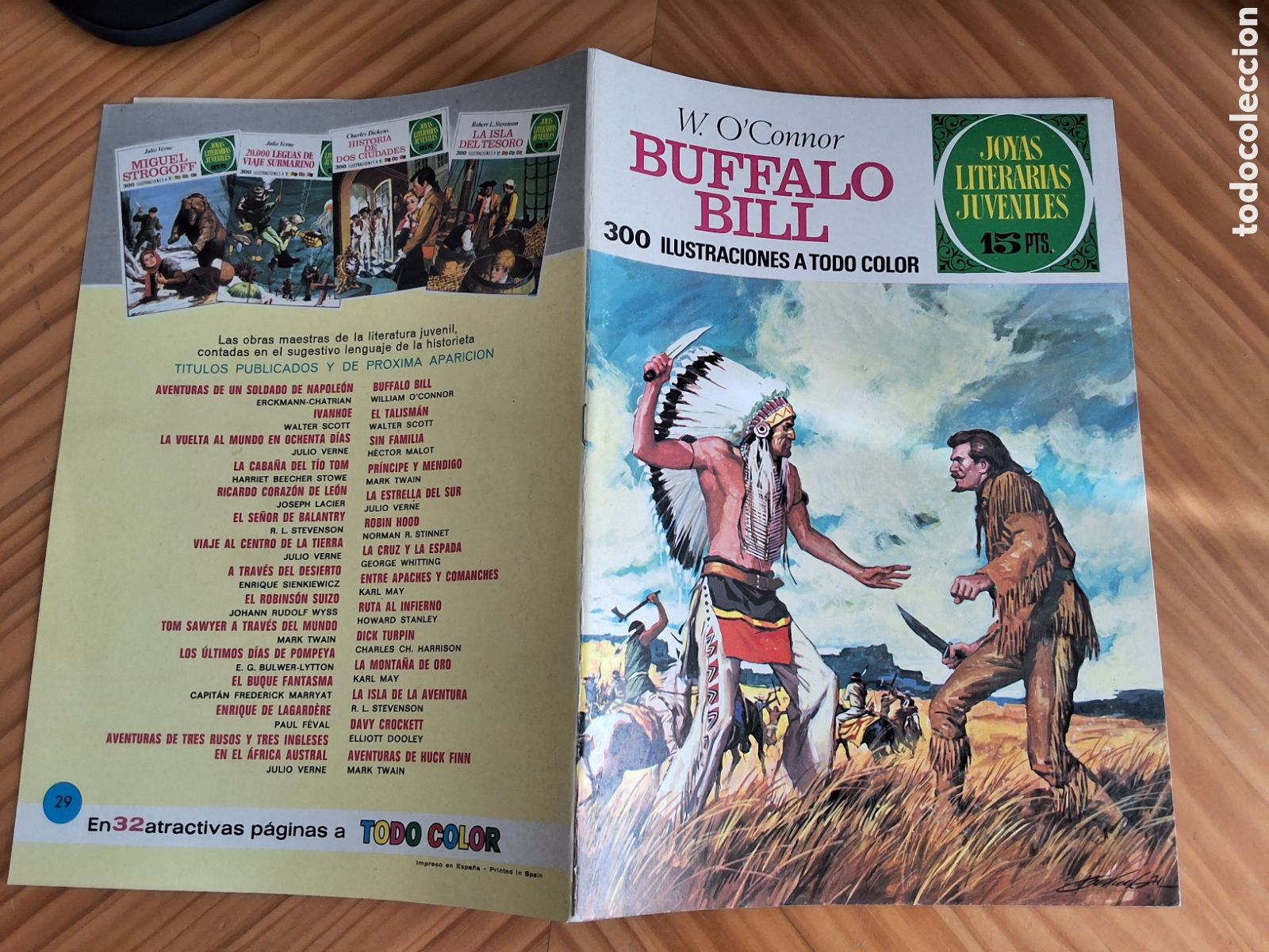 Tebeos: Joyas literarias juveniles comic n&uacute;mero 29 B&uacute;falo Bill a&ntilde;o 1971 edici&oacute;n 1&deg;