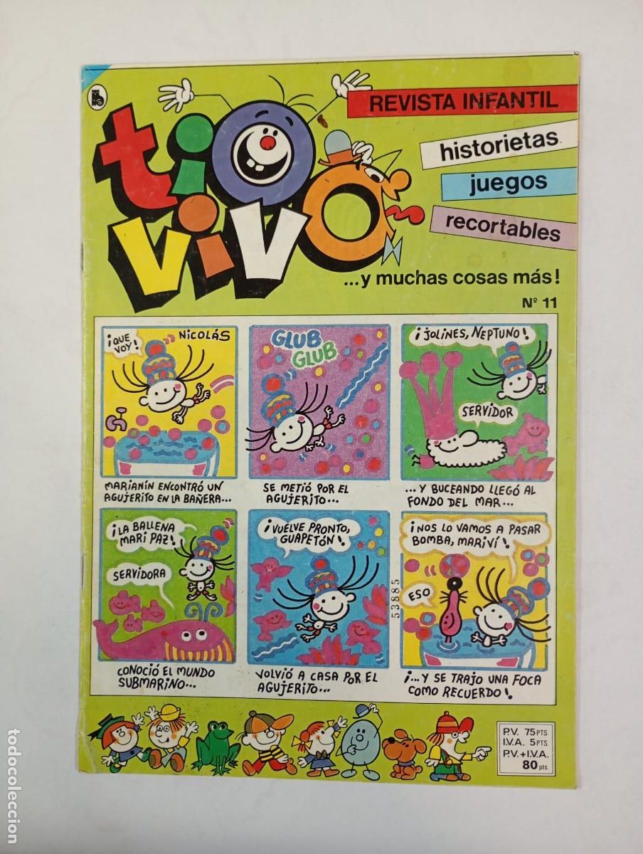 Tebeos: T&Iacute;O VIVO N&ordm; 11. REVISTA INFANTIL. TDKR65