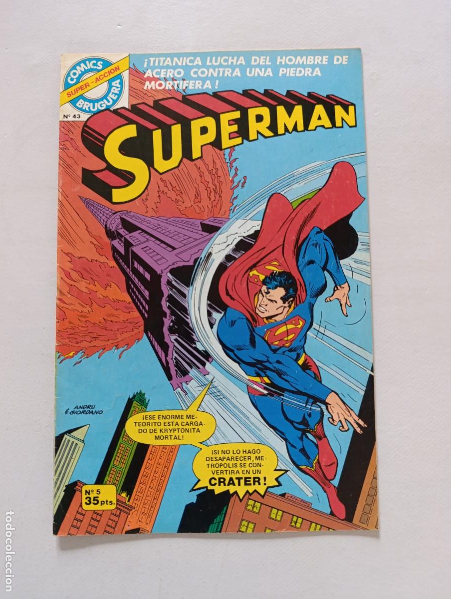 Tebeos: SUPERMAN N&ordm; 5 / SUPER ACCION N&ordm; 43 - BRUGUERA (125)