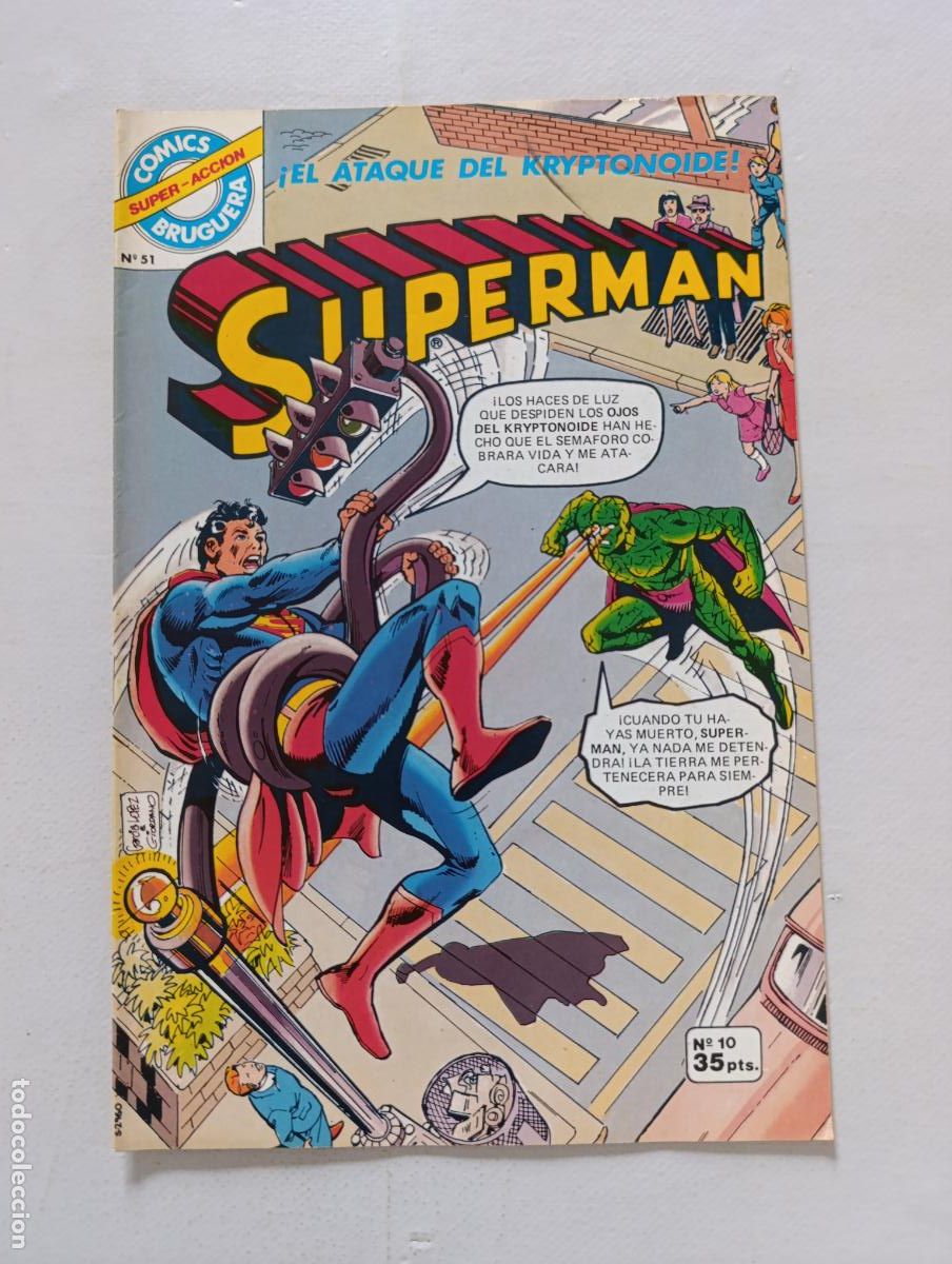 Tebeos: SUPERMAN N&ordm; 10 / SUPER ACCION N&ordm; 51 - BRUGUERA (125)