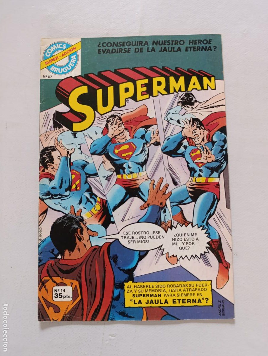 Tebeos: SUPERMAN N&ordm; 14 / SUPER ACCION N&ordm; 57 - BRUGUERA (125)
