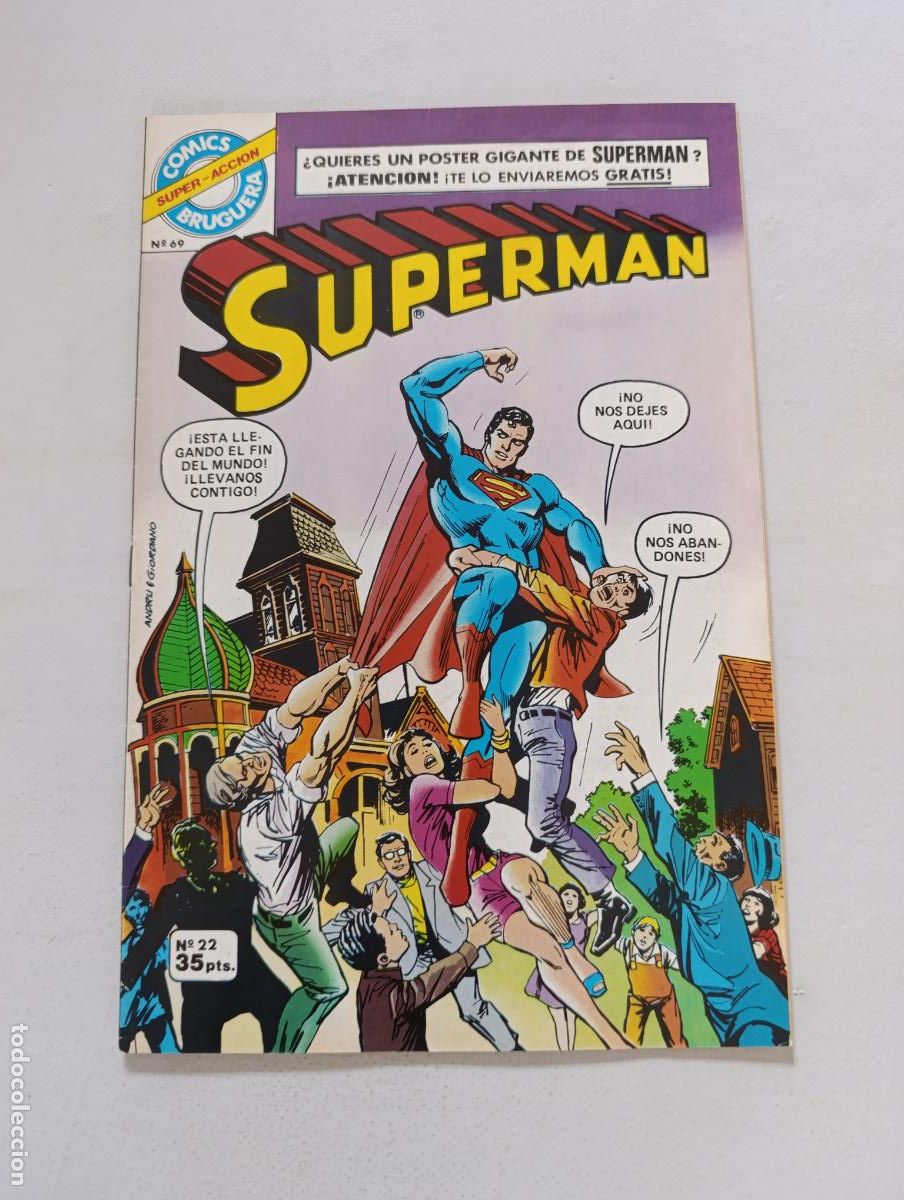 Tebeos: SUPERMAN N&ordm; 22 / SUPER ACCION N&ordm; 69 - BRUGUERA (125)