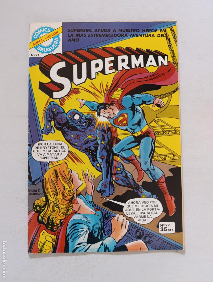 Tebeos: SUPERMAN N&ordm; 27 / SUPER ACCION N&ordm; 76 - BRUGUERA (125)