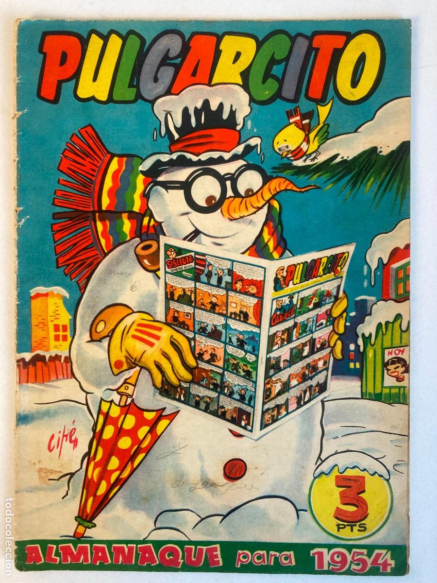Tebeos: ALMANAQUE DE PULGARCITO 1954