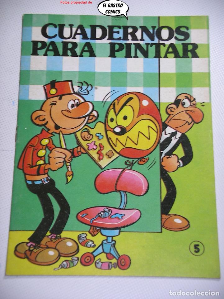Tebeos: Cuadernos para pintar n&ordm; 5, Heroes Infantiles, Bruguera, Jan, 1&ordf; ed 1985 Botones Sacarino colorear